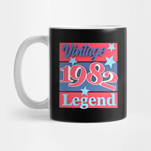 41st Birthday - Vintage 1982 Legend by Kudostees